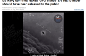 美軍首次承認遭遇UFO，是證據確鑿還是又一波炒作?